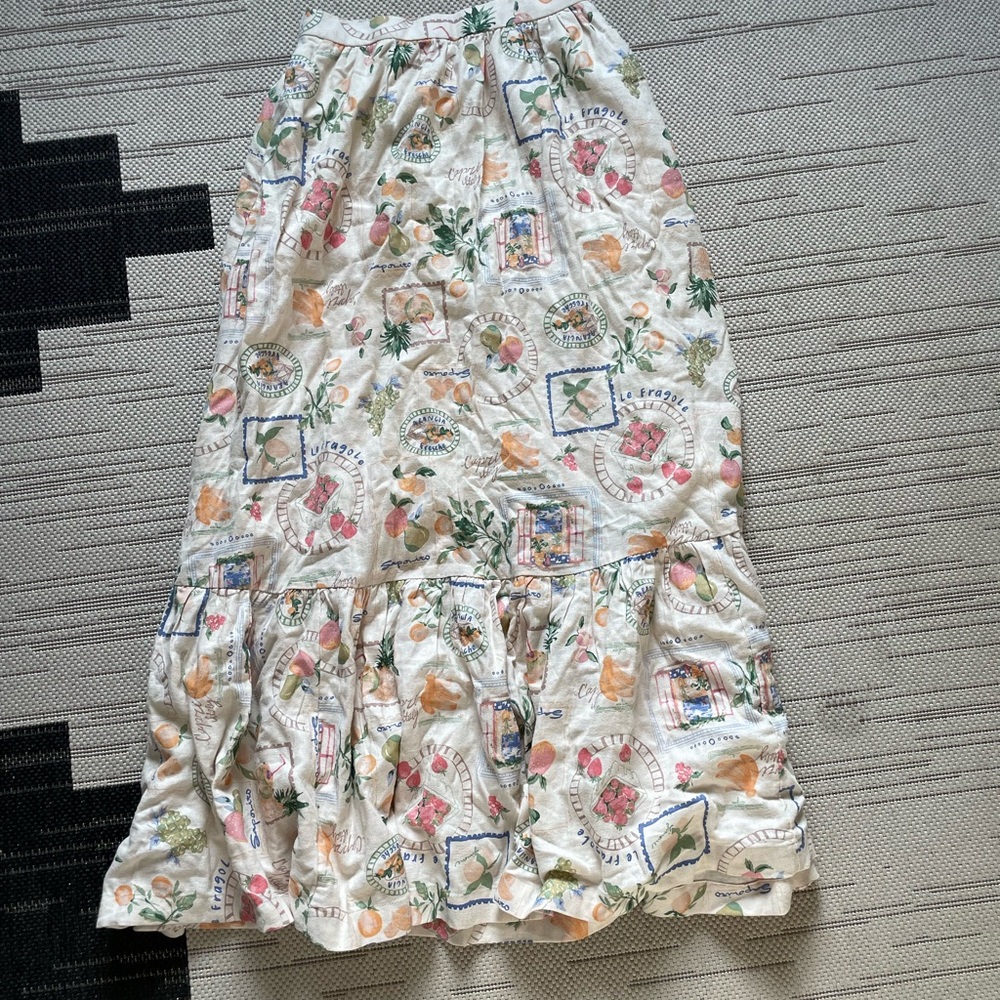 Vintage Produce Maxi Skirt - Picture 2 of 7